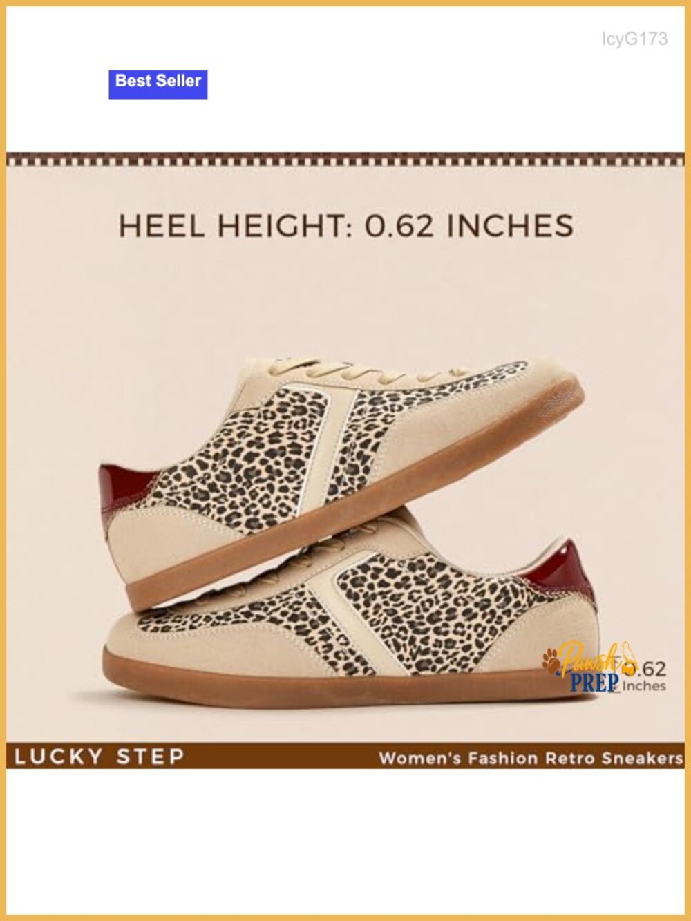 Women's PU Leather Fashion Sneakers Retro Lace Up Comfortable Cushion Non Slip - Picture 5 of 6